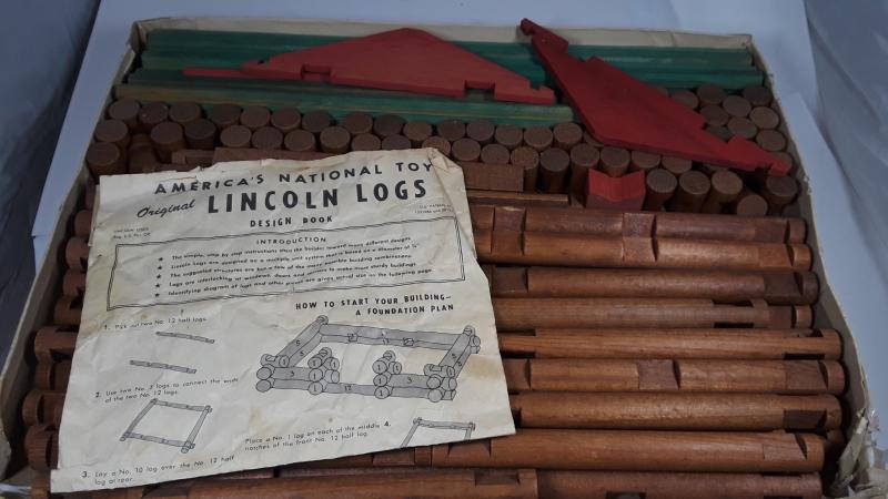 Vintage Original Lincoln Logs from the 1930s/40s #2