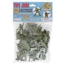 Image of BMC WWII Iwo Jima US Marines Plastic Army Men--36 American Soldier Figures