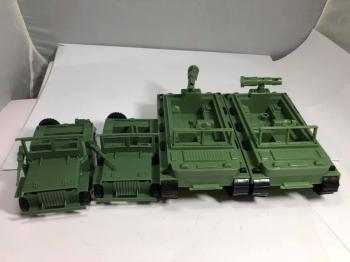 Image of MPC Toys Reissued WWII Vehicles - Amphibious Weasel x2 and Jeep x2