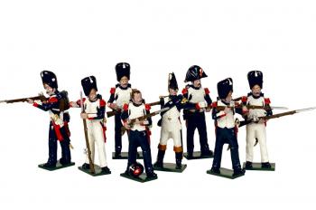 French Imperial Guard Grenadiers--eight 54mm Glossy Metal Toy Soldiers--Special Order:  Takes 2 to 3 months. French Imperial Guard Grenadiers--eight 54mm Glossy Metal Toy Soldiers--Special Order:  Takes 2 to 3 months. #43346