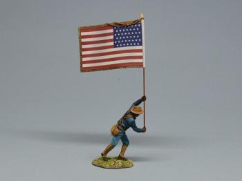 Rough Rider Infantryman with American Flag (1896-1908)--single figure Rough Rider Infantryman with American Flag (1896-1908)--single figure #43394