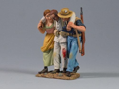 Supporting The Wounded--British Royal Marine Casualty--three figures on single base #3