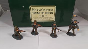 World War 2 German Waffen SS Metal Figures 1/32 Tin Toy Soldiers WW2 54mm 