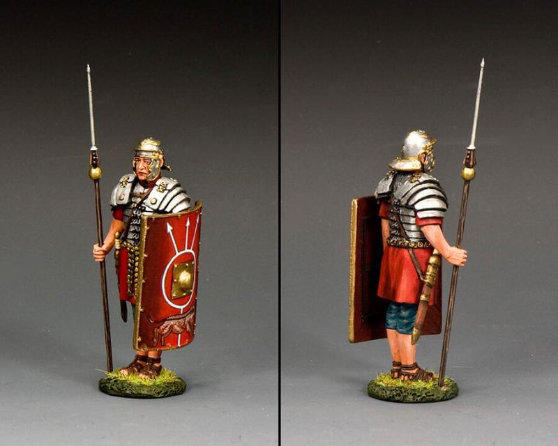 At Attention Roman Legionary with Pilum--single figure #2