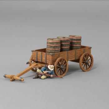 Cart with Barrels and Boer Rifleman--Wagon, 5 Barrels, and Injured Rifleman--RETIRED--LAST ONE!! #0