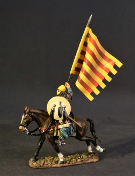 Aragonese Knight #5--single mounted figure with banner #3