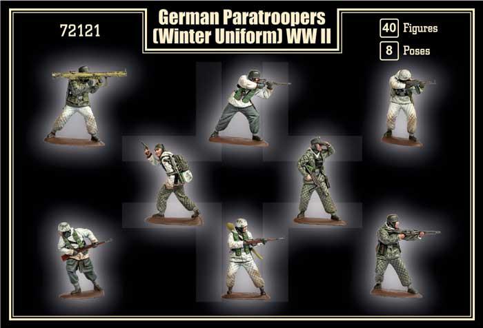 Details about   Mars 72121 German Paratroopers winter uniform WW2-40 figures 8 poses 1/72 