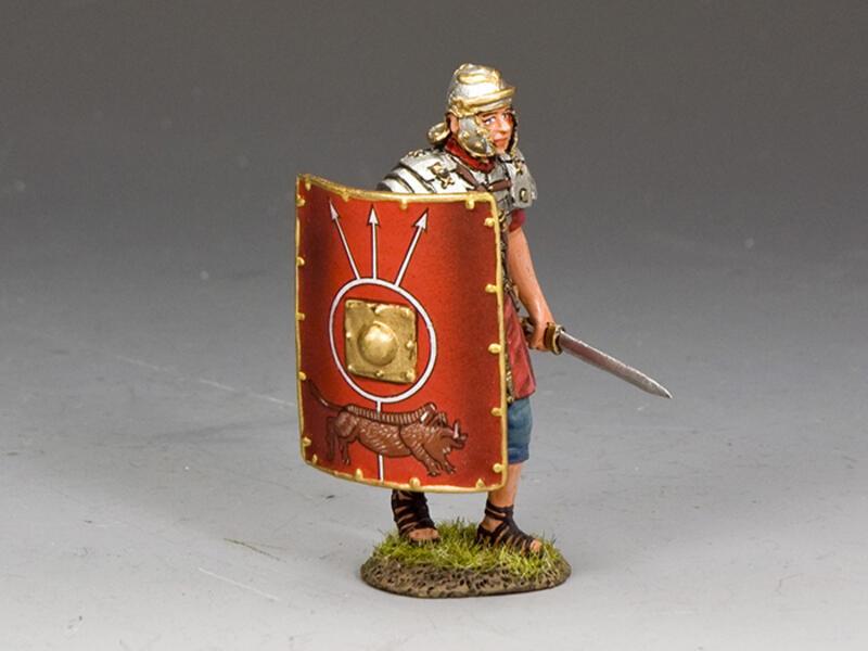 Advancing Legionary with Sword in Left Hand (Testudo right flank)--single figure #1