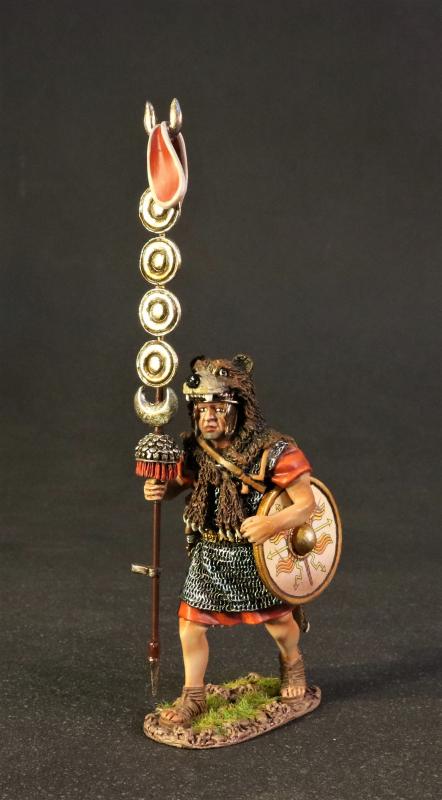 Signifer in battle 54 mm Rome figure Tin soldier 