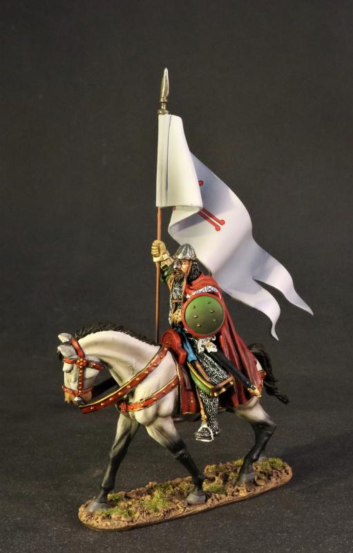 Rodrigo Diaz de Vivar, El Cid, The Spanish, El Cid and the Reconquista--single mounted figure with banner #1