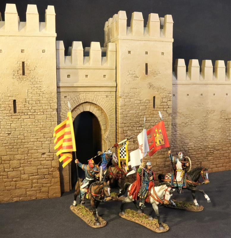 Rodrigo Diaz de Vivar, El Cid, The Spanish, El Cid and the Reconquista--single mounted figure with banner #3
