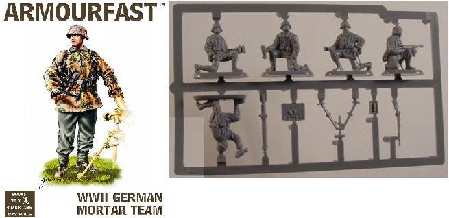 WWII German Mortar Team--20 figures & 4 Mortars--RETIRED--LAST SEVEN!! #1