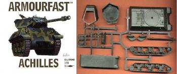 Image of Achilles British Tank Destroyer--two unpainted plastic 1:72 scale tanks