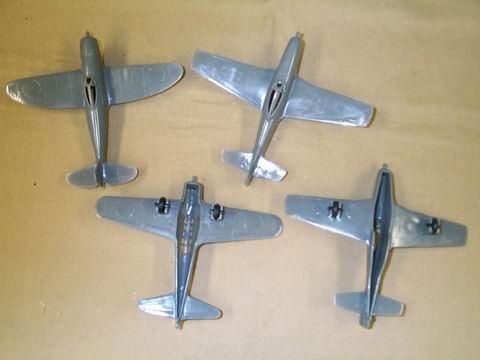 WWII Planes--three U.S. P-51s & one Japanese plane--RETIRED. #1