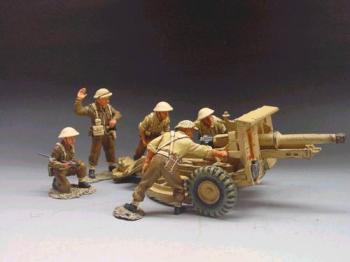 25lb. Gun & Crew--gun and five crew figures--RETIRED--LAST ONE!! 25lb. Gun & Crew--gun and five crew figures--RETIRED--LAST ONE!! #731