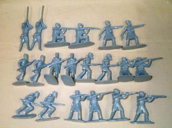 Confederate Marines/Infantry - 20 in 10 Poses Grey Confederate Marines/Infantry - 20 in 10 Poses Grey #7959