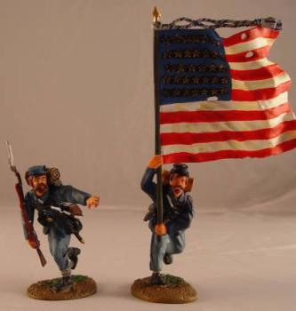 Image of Union Flagbearer Set--two figures--RETIRED--LAST ONE!!
