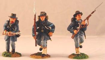 Image of Iron Brigade Advancing Set--three figures--RETIRED--LAST TWO!!