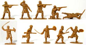 Afghan Tribesmen -1890 Northwest Frontier 20 in 10 poses (Cream) Afghan Tribesmen -1890 Northwest Frontier 20 in 10 poses (Cream) #8574