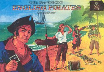 Sea Warriors - English Pirates--44 figures and 2 guns - 22 poses Sea Warriors - English Pirates--44 figures and 2 guns - 22 poses #8602
