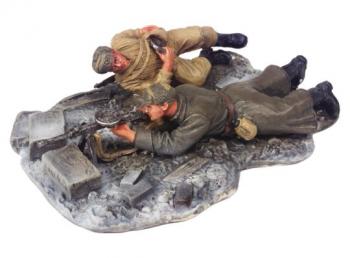 Image of Russian Light Machine Gun with Crew--two figures on single base--RETIRED--LAST ONE!!