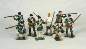 Roger's Rangers with Robert Rogers - 8 Piece Action Set--Special Order:  Takes 2 to 3 months. Roger's Rangers with Robert Rogers - 8 Piece Action Set--Special Order:  Takes 2 to 3 months. #9761