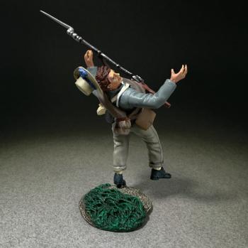 Image of Confederate Casualty Falling--single figure