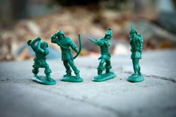 Image of Robin Hood Merrymen, Outlaws of Sherwood Forest (TAN)--16 in 8 Poses.