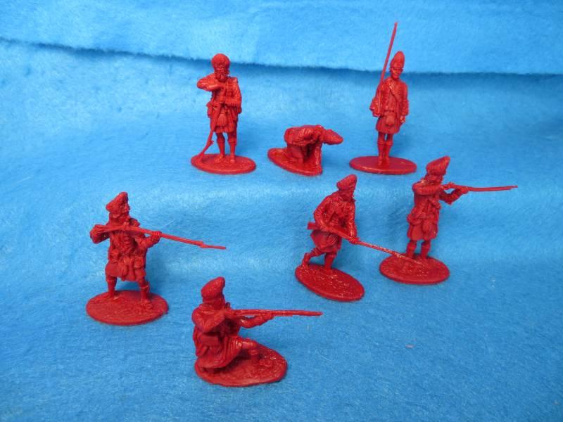 British Black Watch Highlander Grenadiers--seven figures in seven poses #1