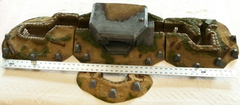 3-Piece D-Day Bunker & Trench System--Painted #2