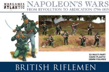 28mm British Riflemen, Napoleon's Wars Revolution to Abdication, 1796-1815--32 unpainted multi-part hard plastic figures 28mm British Riflemen, Napoleon's Wars Revolution to Abdication, 1796-1815--32 unpainted multi-part hard plastic figures #44058