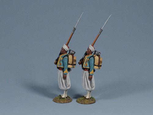 Algerian Sharpshooters Standing at Attention (Set #1) -- Two Figures #2