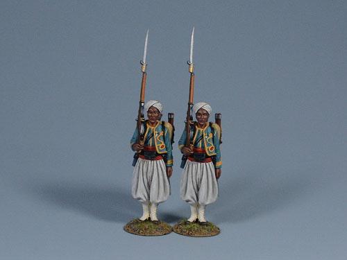 Algerian Sharpshooters Standing at Attention (Set #1) -- Two Figures #1