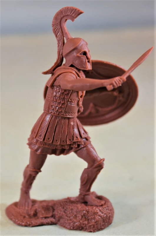 Ancient Greek Warrior Hoplites (Red)--6 figures in 6 poses #2