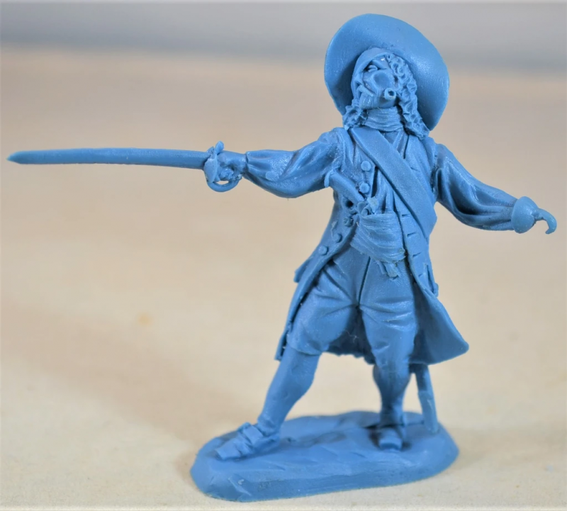 Treasure Island Pirates (Blue)--6 figures in 6 poses--ONE IN STOCK. #3
