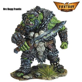 60mm Fantasy Orc Marauder #2 Bagg Frantic - Fully Hand Painted Figure--single figure 60mm Fantasy Orc Marauder #2 Bagg Frantic - Fully Hand Painted Figure--single figure #44190