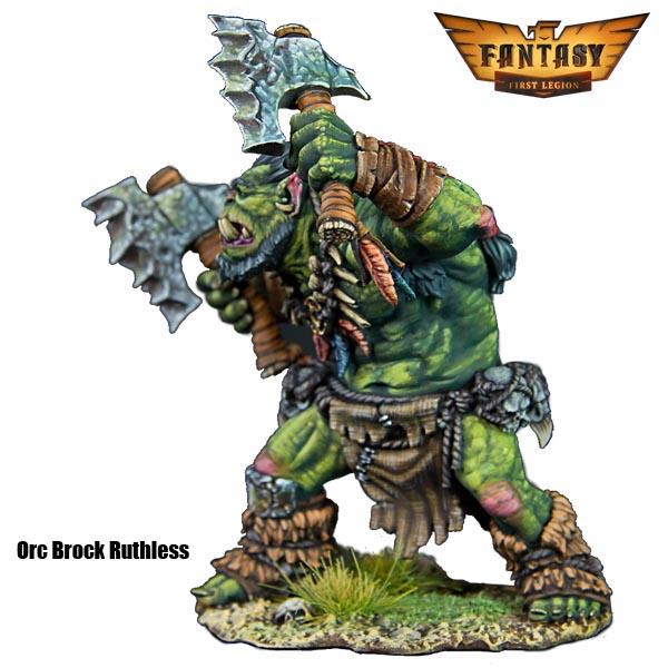 60mm Fantasy Orc Marauder #3 Brock Ruthless - Fully Hand Painted Figure--single figure #2