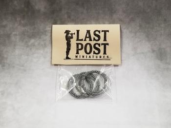 Barbed Wire Coils--set of three coils of barbed wire (approx. 1m each)--AWAITING RESTOCK. Barbed Wire Coils--set of three coils of barbed wire (approx. 1m each)--AWAITING RESTOCK. #44240