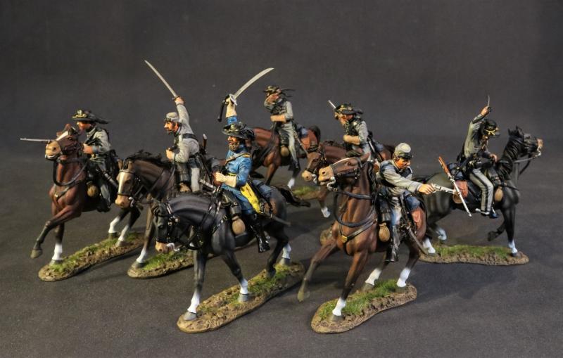 Cavalry Trooper #4, 1st Virginia Cavalry Regiment, The First Battle of Manassas, 1861, ACW--single Mounted Figure #2