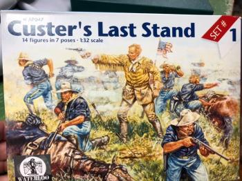 U.S. 7th Cavalry (Custer's Last Stand Set #1)--14 Figures in 7 Poses (Blue)--FOURTEEN IN STOCK. #0