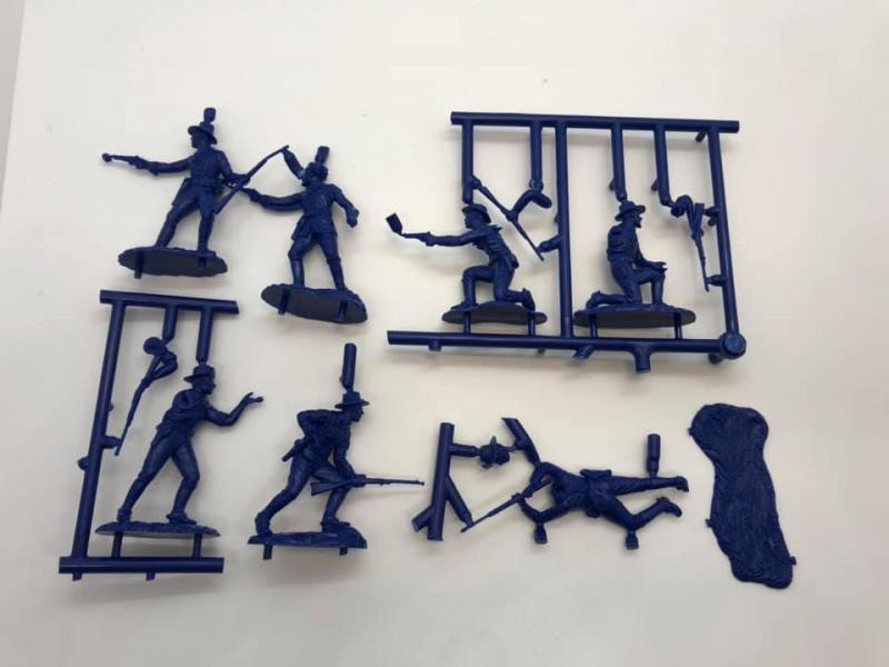 U.S. 7th Cavalry (Custer's Last Stand Set #1)--14 Figures in 7 Poses (Blue) #5
