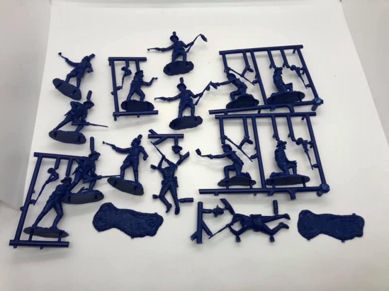 U.S. 7th Cavalry (Custer's Last Stand Set #1)--14 Figures in 7 Poses (Blue) #6