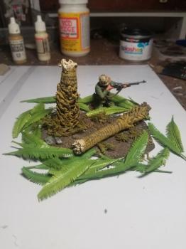 Broken Palm Tree--Jungle Base--ONE IN STOCK. Broken Palm Tree--Jungle Base--ONE IN STOCK. #44441