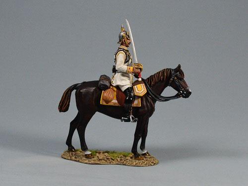 Prussian Cuirassier Ready (B), Franco-Prussian War, 1870-71--single mounted figure #3