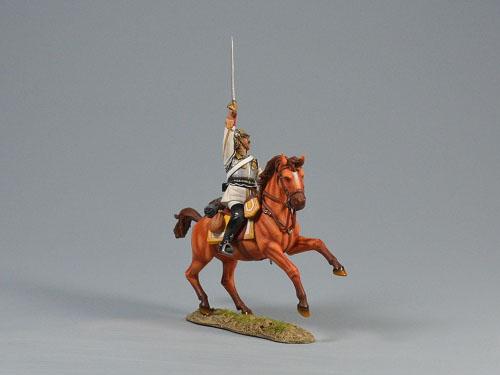 Prussian Cuirassier Raising His Saber, Franco-Prussian War, 1870-71--single mounted figure #2