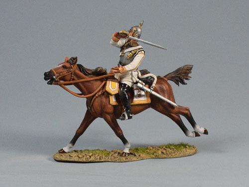 Prussian Cuirassier Charging Forward, Franco-Prussian War, 1870-71--single mounted figure #3