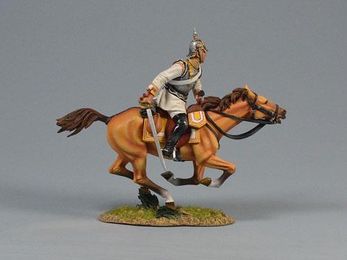 Prussian Cuirassier Advancing Forward, Franco-Prussian War, 1870-71--single mounted figure #2