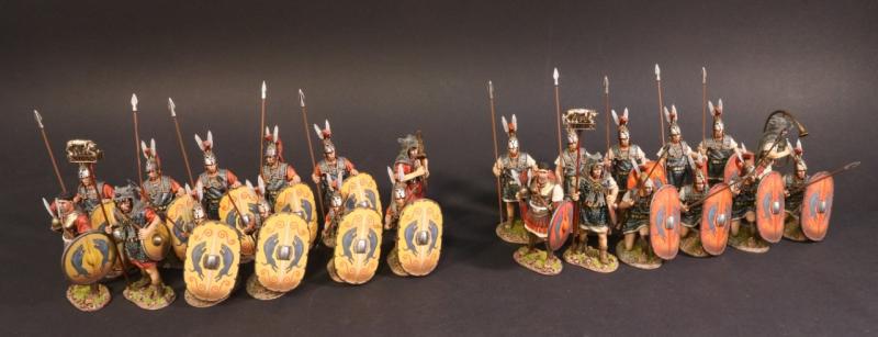 Centurion and Signifer (yellow shields), the Roman Army of the Mid Republic, Armies and Enemies of Ancient Rome--two figures #2