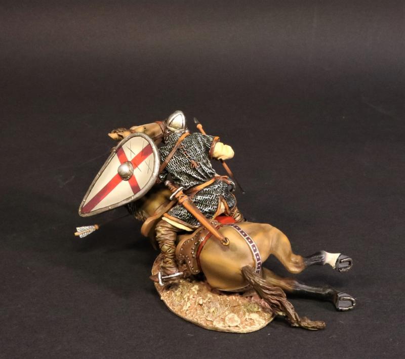 Crusader Knight Casualty (Cross on Kite Shield), The Crusades--single mounted figure under horse--RETIRED--LAST TWO!! #2