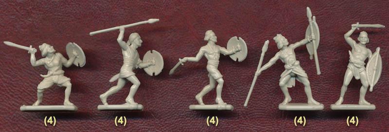 Dervish Infantry (Madhist Army), Sudan Campaign--36 figures in 9 poses and 4 mules (one pose) #2